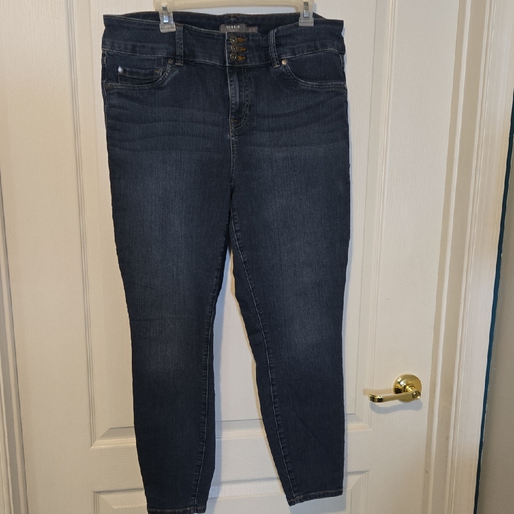 Torrid High Rise Dark Blue Jeggins